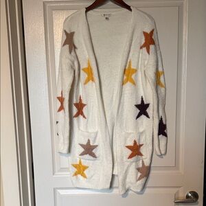Versona Multicolor Star Patterned Cardigan